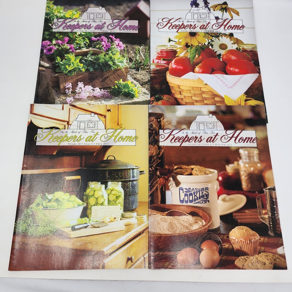 Keepers At Home Magazine 2012 Set Of 4